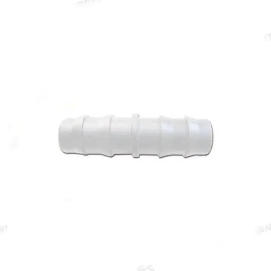 plastic water equal connector for joining 10mm flexible water lines. 