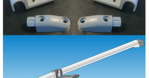 Table Rail 950mm- Wall Mount with Fitting Kit