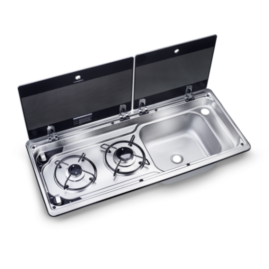 MO9722 Hob and Sink NO Ignition Right Hand Sink Dometic