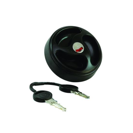 BLACK Filler Cap Vented c/w Barrel & Keys