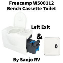 Bench Cassette Toilet - Freucamp - Left W Service Door 