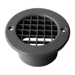 75mm Mesh Floor Vent Black