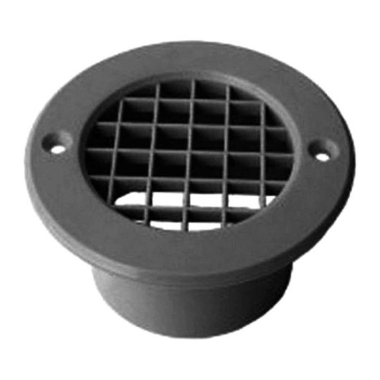 75mm Mesh Floor Vent Black
