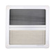700x400 CWD Hinged Window Tinted- Black Alloy Frame