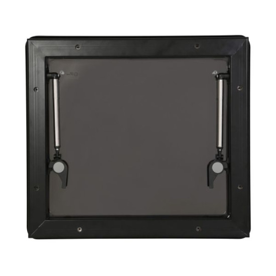 700x400 CWD Hinged Window Tinted- Black Alloy Frame 700x400 CWD Hinged Window Tinted- Black Alloy Frame