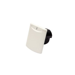 Camper/Caravan External 240v Socket White Magnetic Locking