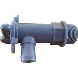 Waste Water Tank Drain Tap Grey 3/4" BSP 25mm